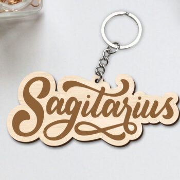 Intra απο ξύλο plywood 3mm-4mm πάχος – Sagitarius Zodiac Key ChainSVG Δίασταση  20x20 cm INTRAFABR-96829828 - Image 1