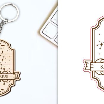 Intra απο ξύλο plywood 3mm-4mm πάχος – Τοξότης Μπρελόκ με λέιζερ Δίασταση 5x5 cm INTRAFABR-98419685 - Image 1