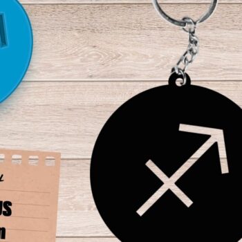 Intra απο ξύλο plywood 3mm-4mm πάχος – Ζώδιο Τοξότης, Ουράνιος Δίασταση  20x20 cm INTRAFABR-106316647 - Image 1