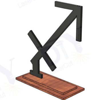 Intra απο ξύλο plywood 3mm-4mm πάχος – Ζώδια Τοξότης με Stand Δίασταση  20x20 cm INTRAFABR-111830451 - Image 2