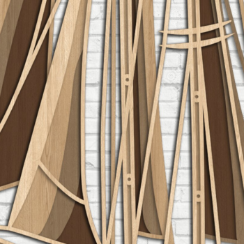 Intra απο ξύλο plywood 3mm-4mm πάχος – Sailing Boat - 3D Multilayer Δίασταση  20x20 cm INTRAFABR-31187402 - Image 3