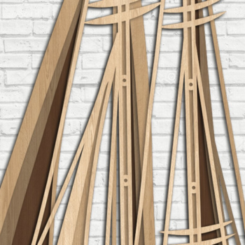 Intra απο ξύλο plywood 3mm-4mm πάχος – Sailing Boat - 3D Multilayer Δίασταση  20x20 cm INTRAFABR-31187402 - Image 5