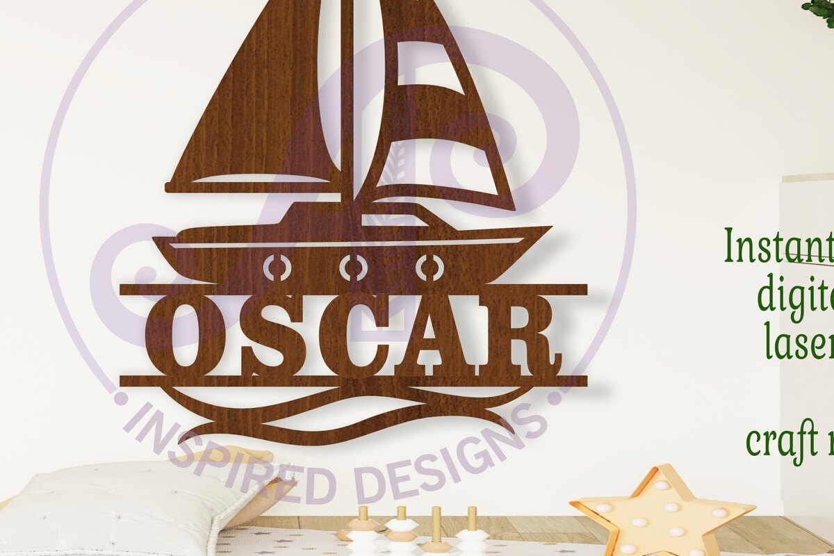 Intra απο ξύλο plywood 3mm-4mm πάχος – Σήμα ονόματος ιστιοπλοϊκού σκάφους Δίασταση  20x20 cm INTRAFABR-105899789