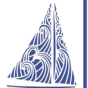 Intra απο ξύλο plywood 3mm-4mm πάχος – Ιστιοπλοϊκό σκάφος με κάρτα Waves Cut Δίασταση  20x20 cm INTRAFABR-12233639 - Image 1