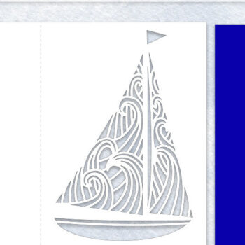 Intra απο ξύλο plywood 3mm-4mm πάχος – Ιστιοπλοϊκό σκάφος με κάρτα Waves Cut Δίασταση  20x20 cm INTRAFABR-12233639 - Image 2