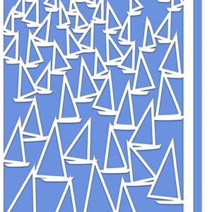 Intra απο ξύλο plywood 3mm-4mm πάχος – Αρχείο περικοπής Card Sailing Boats Δίασταση  20x20 cm INTRAFABR-12233748