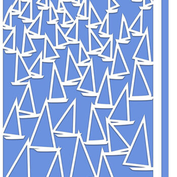 Intra απο ξύλο plywood 3mm-4mm πάχος – Αρχείο περικοπής Card Sailing Boats Δίασταση  20x20 cm INTRAFABR-12233748 - Image 1