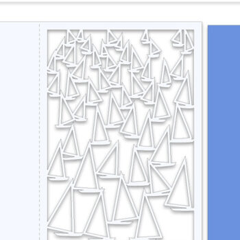 Intra απο ξύλο plywood 3mm-4mm πάχος – Αρχείο περικοπής Card Sailing Boats Δίασταση  20x20 cm INTRAFABR-12233748 - Image 2