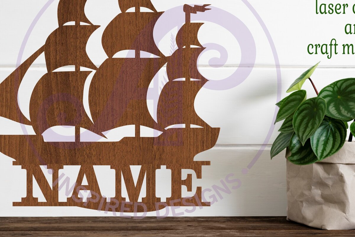 Intra απο ξύλο plywood 3mm-4mm πάχος – Σήμα ονόματος ιστιοφόρου Δίασταση  20x20 cm INTRAFABR-93489308