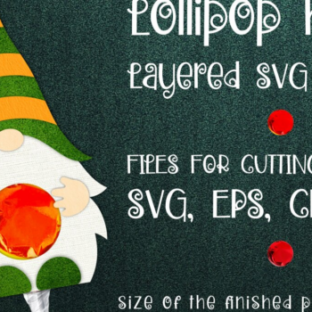 Intra απο ξύλο plywood 3mm-4mm πάχος – Saint Patrick's Gnome - Lollipop Holder Δίασταση  20x20 cm INTRAFABR-8839230 - Image 1