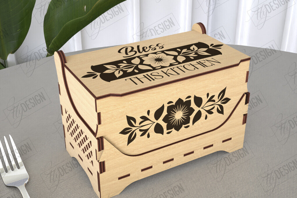 Intra απο ξύλο plywood 3mm-4mm πάχος – Κουτί αλατιού | Είδη κουζίνας | Κουτί αποθήκευσης Δίασταση  20x20 cm INTRAFABR-113918733