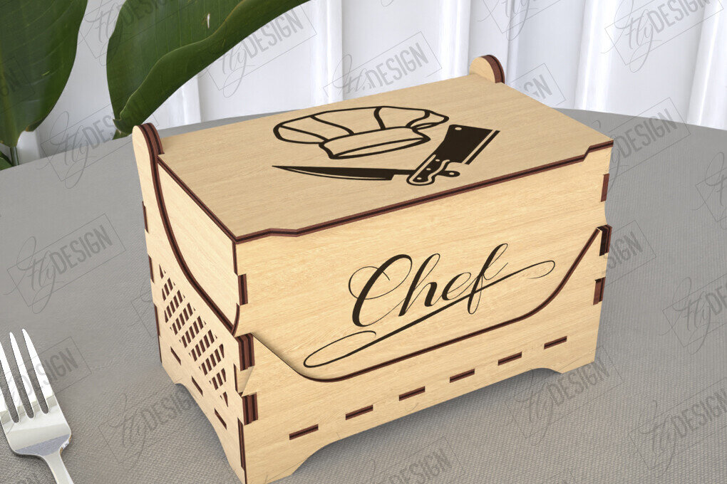 Intra απο ξύλο plywood 3mm-4mm πάχος – Κουτί αλατιού | Είδη κουζίνας | Κουτί αποθήκευσης Δίασταση  20x20 cm INTRAFABR-113918773