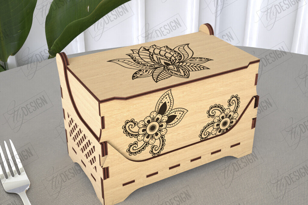 Intra απο ξύλο plywood 3mm-4mm πάχος – Κουτί αλατιού | Είδη κουζίνας | Κουτί αποθήκευσης Δίασταση  20x20 cm INTRAFABR-113918785