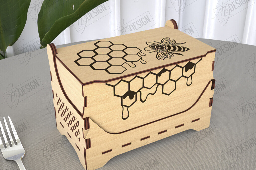 Intra απο ξύλο plywood 3mm-4mm πάχος – Κουτί αλατιού | Είδη κουζίνας | Κουτί αποθήκευσης Δίασταση  20x20 cm INTRAFABR-113918800