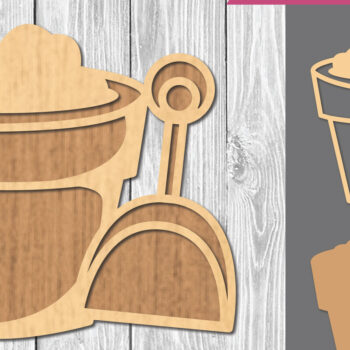 Intra απο ξύλο plywood 3mm-4mm πάχος – Sand BeachDecoration Δίασταση  20x20 cm INTRAFABR-109411693 - Image 1