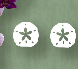 Intra απο ξύλο plywood 3mm-4mm πάχος – Δολάριο άμμου σκουλαρίκια διάνυσμα περικοπή Δίασταση  5x5 cm INTRAFABR-5868173