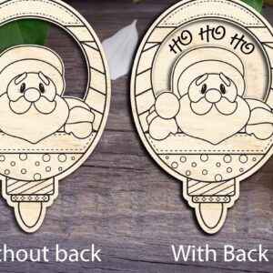 Intra απο ξύλο plywood 3mm-4mm πάχος – Άγιος Βασίλης τρισδιάστατο χριστουγεννιάτικο στολίδι Δίασταση  20x20 cm INTRAFABR-31513061