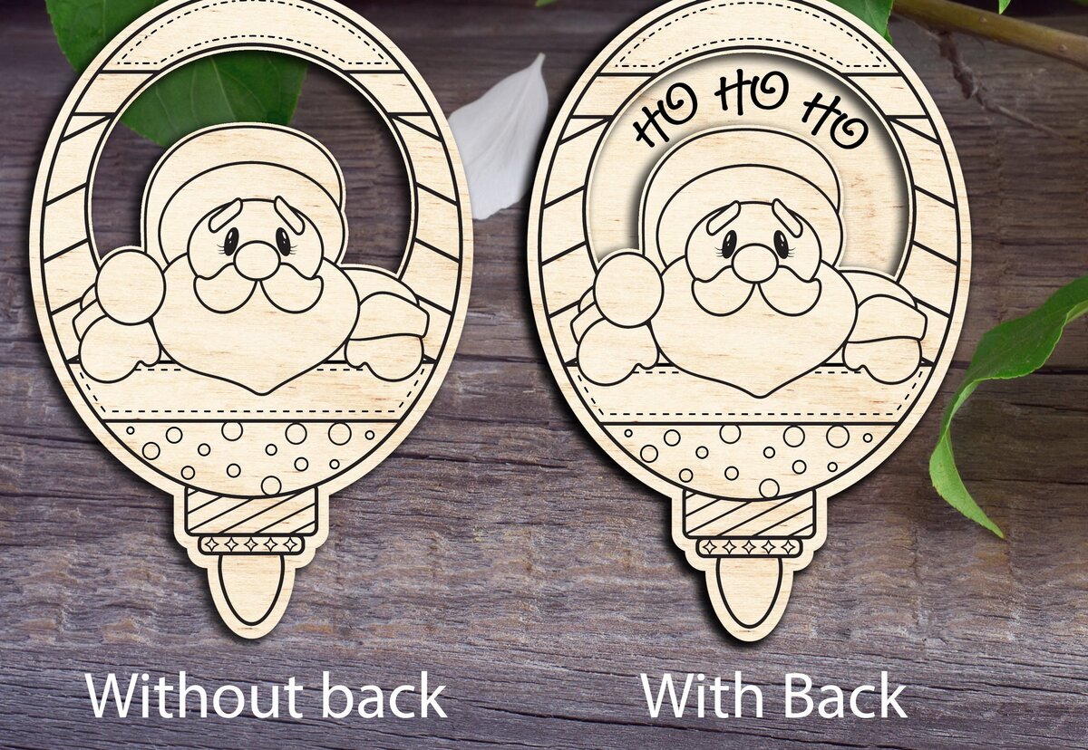 Intra απο ξύλο plywood 3mm-4mm πάχος – Άγιος Βασίλης τρισδιάστατο χριστουγεννιάτικο στολίδι Δίασταση  20x20 cm INTRAFABR-31513061