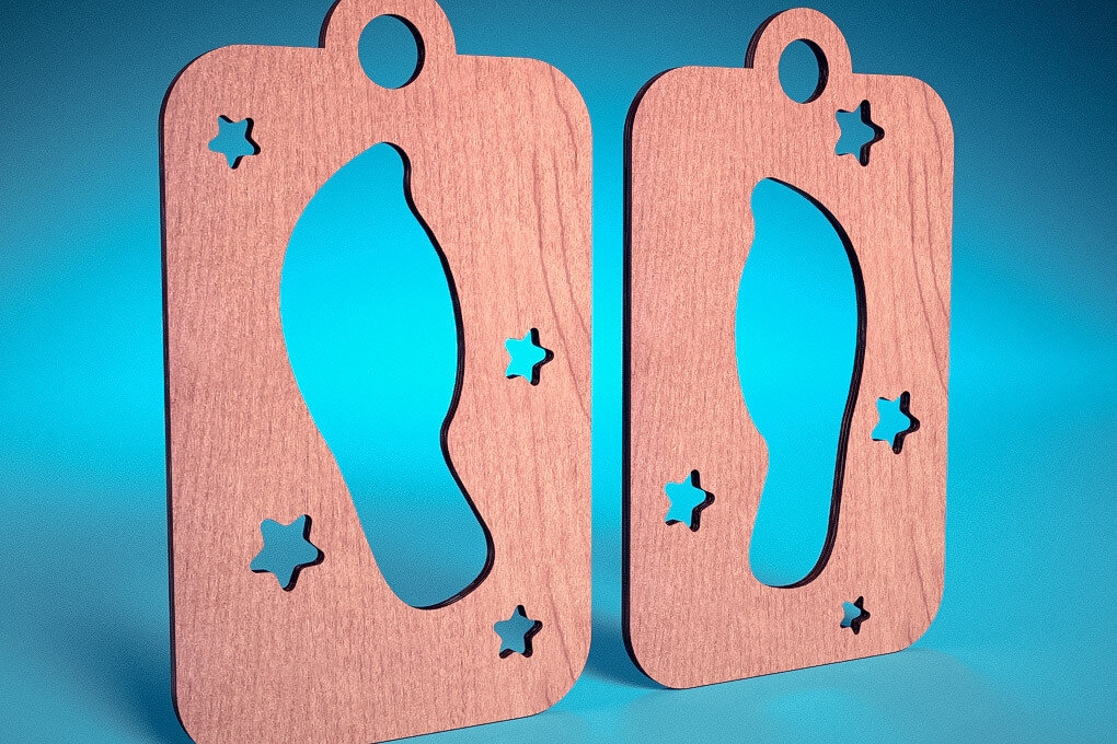 Intra απο ξύλο plywood 3mm-4mm πάχος – Santa Boot Stencil | Δίασταση  20x20 cm INTRAFABR-72093132