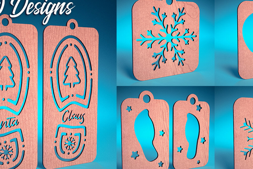 Intra απο ξύλο plywood 3mm-4mm πάχος – Santa Boot Stencil | Δίασταση  20x20 cm INTRAFABR-72093006