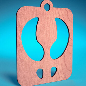 Intra απο ξύλο plywood 3mm-4mm πάχος – Santa Boot Stencil | Δίασταση  20x20 cm INTRAFABR-72093006 - Image 2