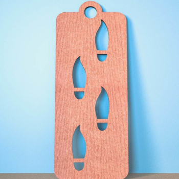 Intra απο ξύλο plywood 3mm-4mm πάχος – Santa Boot Stencil | Χριστούγεννα Δίασταση  20x20 cm INTRAFABR-74931000 - Image 2