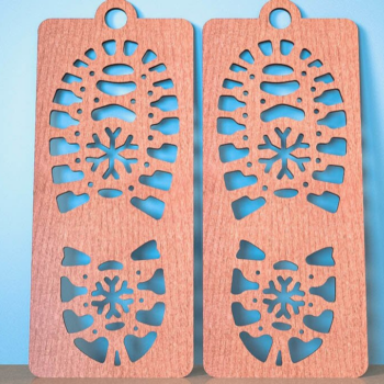 Intra απο ξύλο plywood 3mm-4mm πάχος – Santa Boot Stencil | Χριστούγεννα Δίασταση  20x20 cm INTRAFABR-74931000 - Image 6