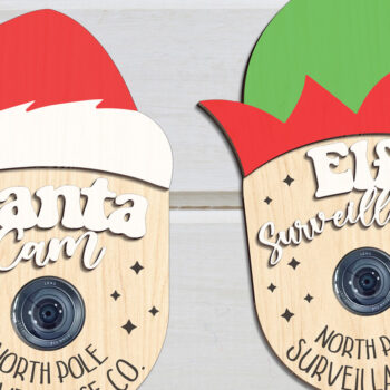 Intra απο ξύλο plywood 3mm-4mm πάχος – Santa Cam Elf Surveillance File Δίασταση  20x20 cm INTRAFABR-101628340 - Image 1