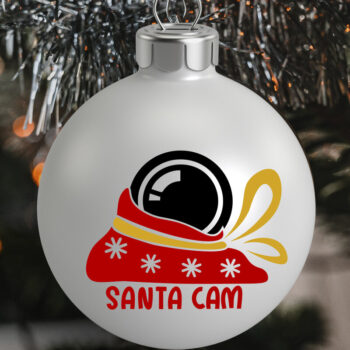 Intra απο ξύλο plywood 3mm-4mm πάχος – Santa Cam. Στολίδι Santa Cam Δίασταση  20x20 cm INTRAFABR-81410576 - Image 1