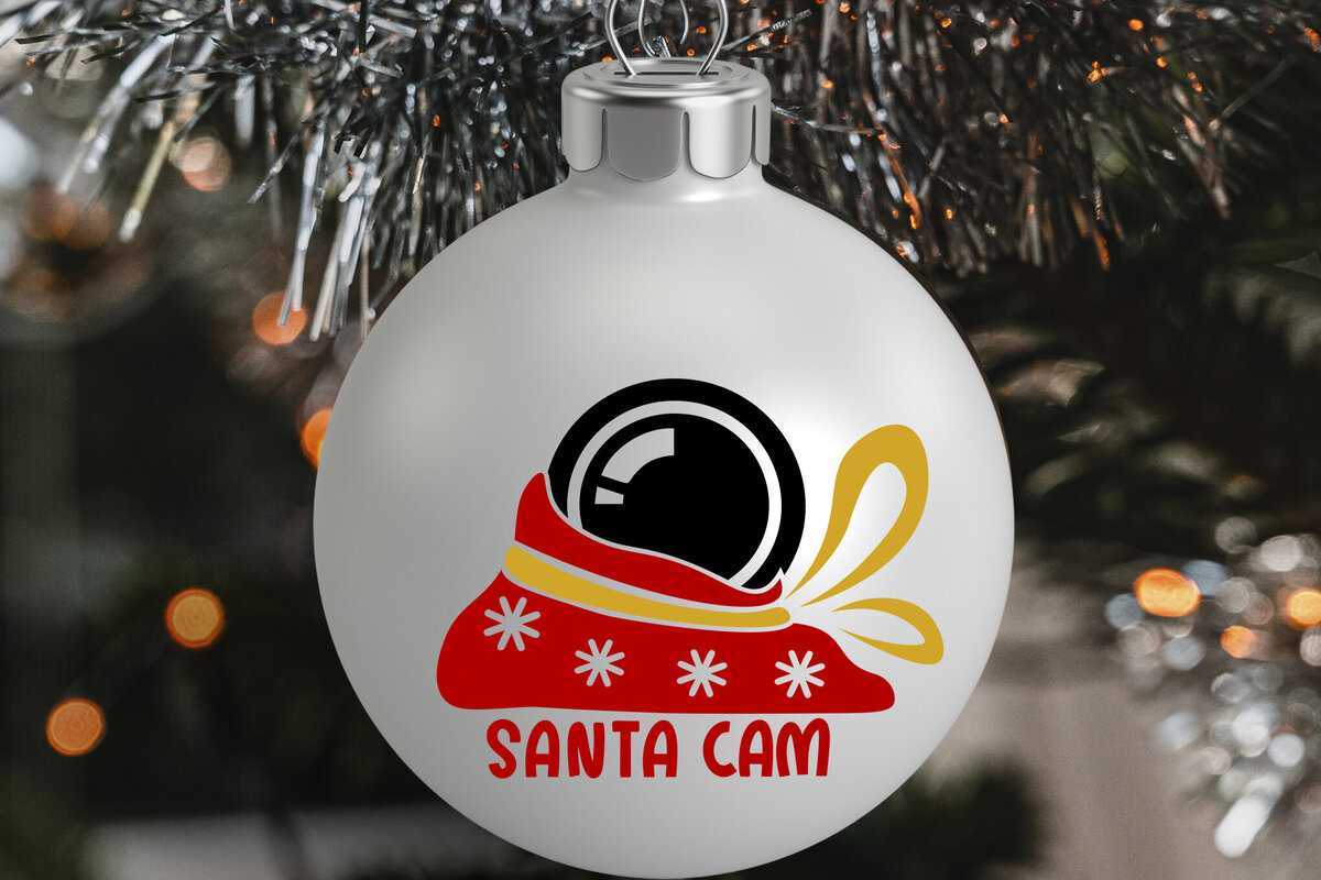 Intra απο ξύλο plywood 3mm-4mm πάχος – Santa Cam. Στολίδι Santa Cam Δίασταση  20x20 cm INTRAFABR-81410576