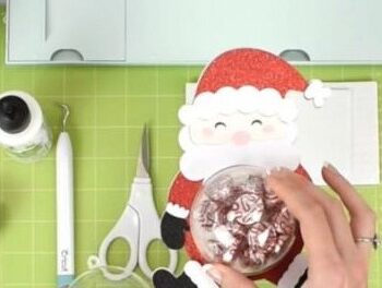 Intra απο ξύλο plywood 3mm-4mm πάχος – Αρχείο Holder Santa Christmas Δίασταση  20x20 cm INTRAFABR-108785986 - Image 2