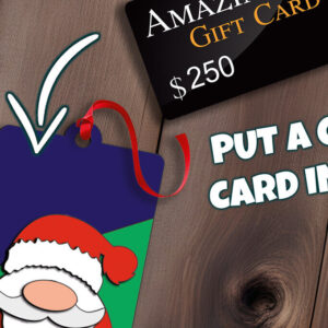 Intra απο ξύλο plywood 3mm-4mm πάχος – Θήκη χρημάτων για χριστουγεννιάτικη κάρτα δώρων Santa Δίασταση  20x20 cm INTRAFABR-108580458