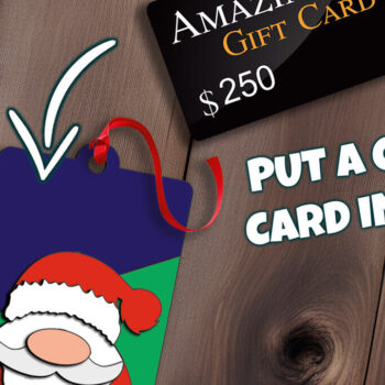 Intra απο ξύλο plywood 3mm-4mm πάχος – Θήκη χρημάτων για χριστουγεννιάτικη κάρτα δώρων Santa Δίασταση  20x20 cm INTRAFABR-108580458 - Image 1