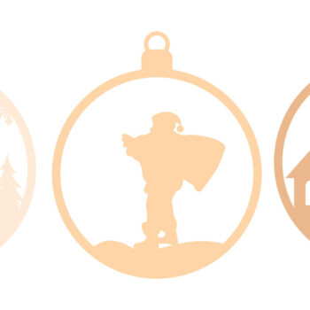 Intra απο ξύλο plywood 3mm-4mm πάχος – Αρχεία κομμένων πολυστρωματικών Χριστουγέννων Santa Δίασταση  20x20 cm INTRAFABR-84158151 - Image 3