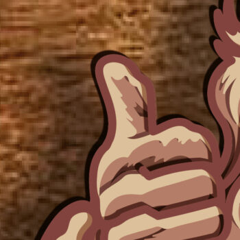 Intra απο ξύλο plywood 3mm-4mm πάχος – Αρχείο 3D Layered Santa Claus Δίασταση  20x20 cm INTRAFABR-80682619 - Image 3