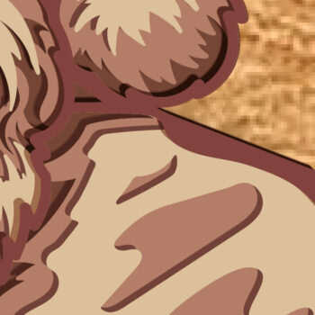 Intra απο ξύλο plywood 3mm-4mm πάχος – Αρχείο 3D Layered Santa Claus Δίασταση  20x20 cm INTRAFABR-80682619 - Image 4