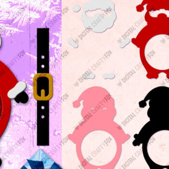 Intra απο ξύλο plywood 3mm-4mm πάχος – Santa Claus Candy Dome, τρισδιάστατο χριστουγεννιάτικο παιχνίδι Δίασταση  20x20 cm INTRAFABR-79991355 - Image 2