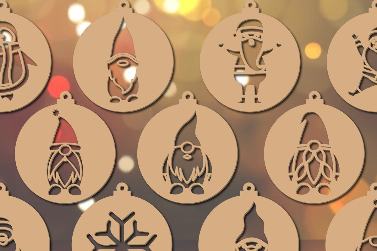 Intra απο ξύλο plywood 3mm-4mm πάχος – Άγιος Βασίλης - Δέσμη Χριστουγεννιάτικης Διακόσμησης Δίασταση  20x20 cm INTRAFABR-19486623