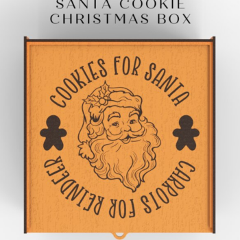 Intra απο ξύλο plywood 3mm-4mm πάχος – Χριστουγεννιάτικο κουτί Santa Cookie | Δίασταση  20x20 cm INTRAFABR-85508937 - Image 4