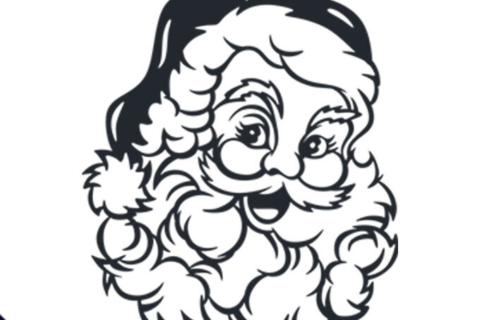 Intra απο ξύλο plywood 3mm-4mm πάχος – Santa Face Χριστουγεννιάτικη Δίασταση  20x20 cm INTRAFABR-85834205