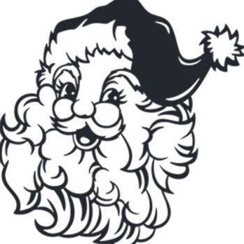 Intra απο ξύλο plywood 3mm-4mm πάχος – Santa Face Χριστουγεννιάτικη Δίασταση  20x20 cm INTRAFABR-85834205 - Image 2