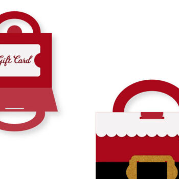 Intra απο ξύλο plywood 3mm-4mm πάχος – Πρότυπο θήκης καρτών δώρου Santa Δίασταση  20x20 cm INTRAFABR-7278696 - Image 1