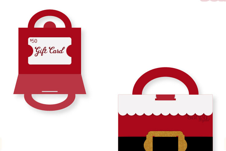 Intra απο ξύλο plywood 3mm-4mm πάχος – Πρότυπο θήκης καρτών δώρου Santa Δίασταση  20x20 cm INTRAFABR-7278696