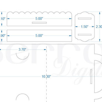 Intra απο ξύλο plywood 3mm-4mm πάχος – Πρότυπο θήκης καρτών δώρου Santa Δίασταση  20x20 cm INTRAFABR-7278696 - Image 3