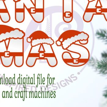 Intra απο ξύλο plywood 3mm-4mm πάχος – Σετ αλφαβήτου με γράμματα Santa. 26 Στρώμα Δίασταση  20x20 cm INTRAFABR-79497112 - Image 1