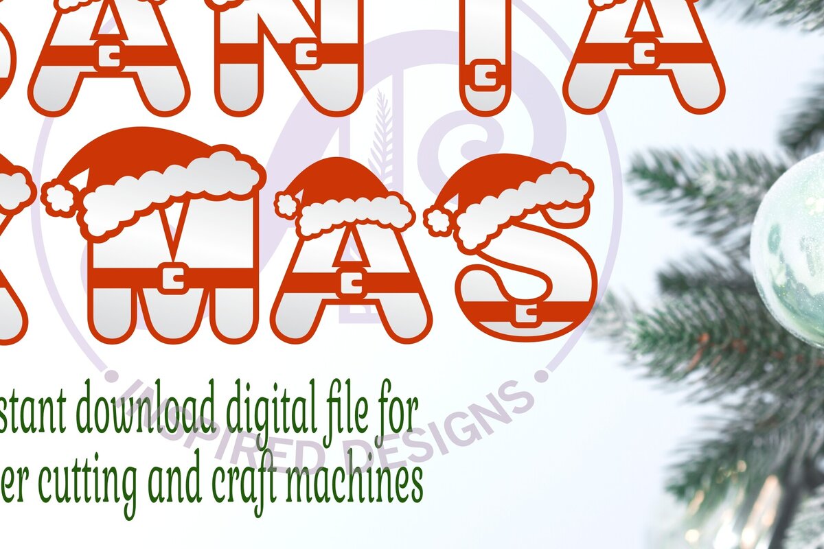 Intra απο ξύλο plywood 3mm-4mm πάχος – Σετ αλφαβήτου με γράμματα Santa. 26 Στρώμα Δίασταση  20x20 cm INTRAFABR-79497112