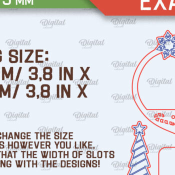 Intra απο ξύλο plywood 3mm-4mm πάχος – Δέσμη κοπής με λέιζερ Santa Land Ornaments Δίασταση 20x20 cm INTRAFABR-102604177 - Image 2