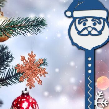 Intra απο ξύλο plywood 3mm-4mm πάχος – Αρχείο κοπής λέιζερ 3D Santa Magic Key Δίασταση  20x20 cm INTRAFABR-39182502 - Image 1