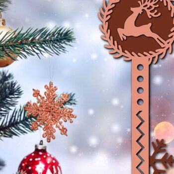 Intra απο ξύλο plywood 3mm-4mm πάχος – Santa Magic Key 3d Δίασταση  20x20 cm INTRAFABR-39182314 - Image 1