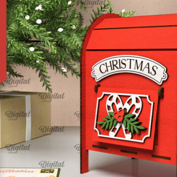 Intra απο ξύλο plywood 3mm-4mm πάχος – Πακέτο κοπής με λέιζερ Santa Mail Boxes Δίασταση 20x20 cm INTRAFABR-106599370 - Image 10